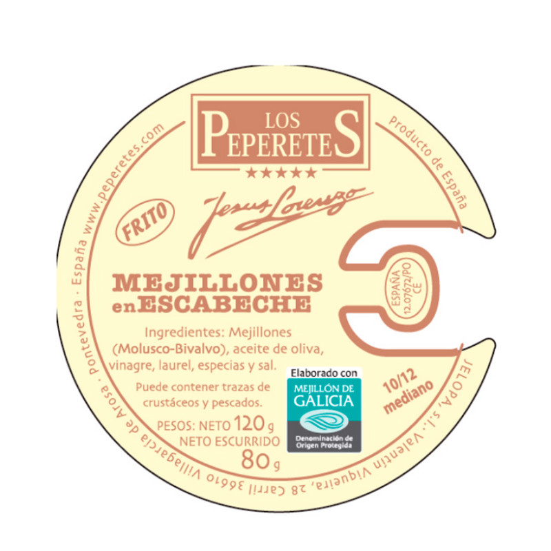 MEJILLONES EN ESCABECHE 10/12 RO120